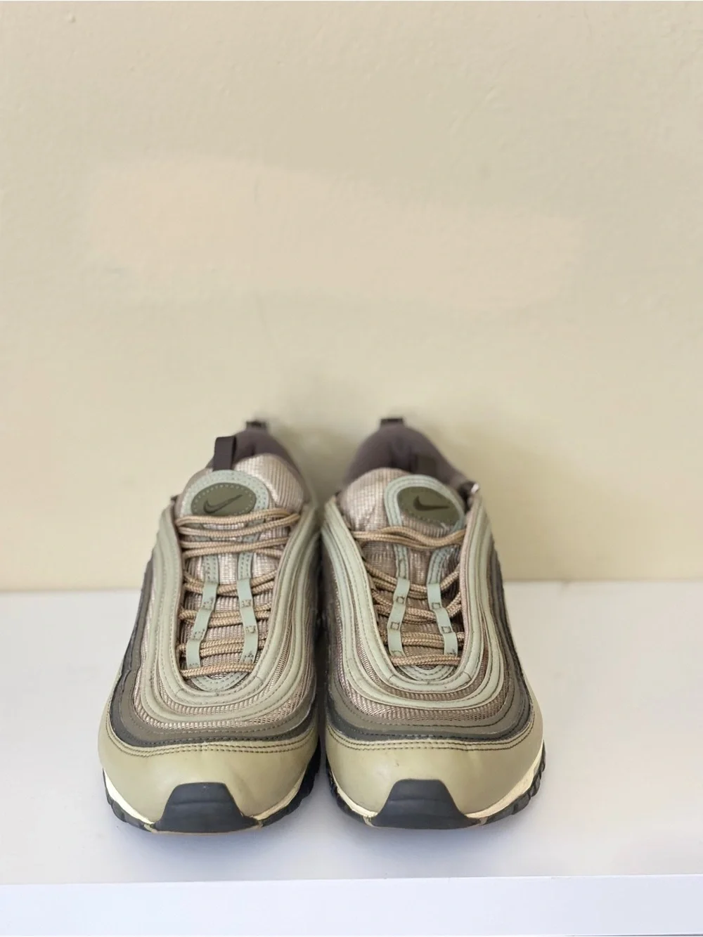 Nike Air Max 97 in Olive Green and Beige